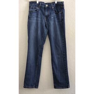 Jeans-Levi's 505 Straight Leg-Medium Wash-5 Pocket-Size 8